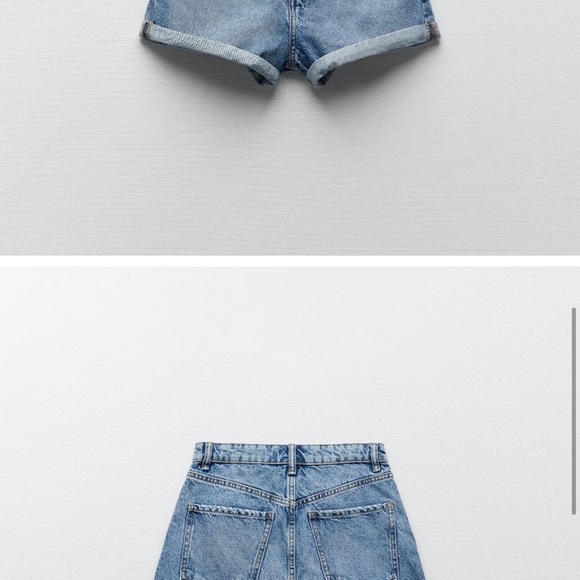 NWT Zara Mom Fit Bermuda Shorts - Sz US 10 / EUR 42 - Picture 4 of 7